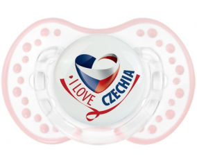 I Love Czechia Lollipop lovi dynamic clásico retro-blanco-rosa-tierno