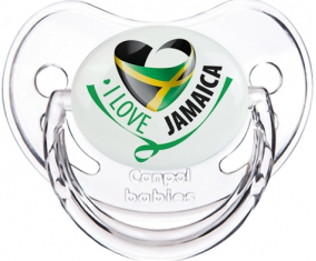 Me encanta Jamaica Tétine Fisiológica Transparente Clásico
