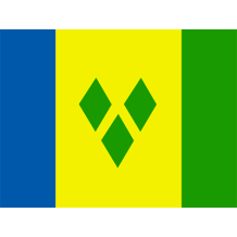 Bandera Oficial de San Vicente y las Granadinas, ideal para personalizar artículos de bebé en chupete-bebe.com.