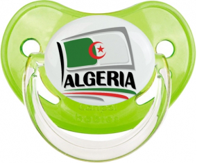 Diseño de bandera argelina 1 Piruleta Fisiológica Verde Clásica