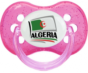 Diseño de bandera argelina 1 lentejuelas de cereza tetina