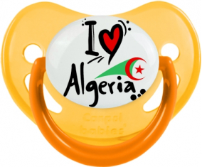 Me encanta Argelia - Dragón Dragón bandera Fosforescente Amarillo