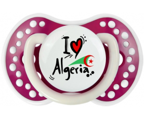 Me encanta Argelia - Bandera tetina lovi dynamic Fucsia Fosforescente