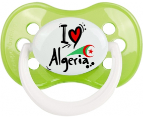 Me encanta Argelia - bandera anatómica Lollipop Classic Green