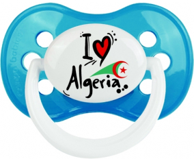 Me encanta Argelia - bandera anatómica Lollipop Cyan Classic