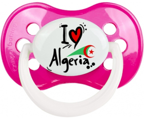 Me encanta Argelia - bandera anatómica Lollipop Classic Dark Rose