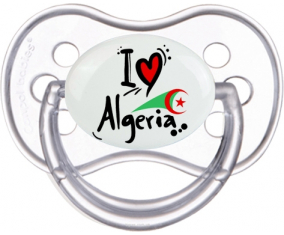 Me encanta Argelia - bandera Clásica Transparente Anatómica Lollipop