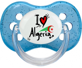 I love Algeria + drapeau : Chupete Cereza personnalisée