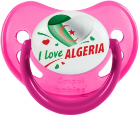 Me encanta el diseño argelino 2 Rosa fisiológica tetina fosforescente