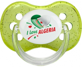 Me encanta argelia diseño 2 azúcar cherry verde lentejuelas