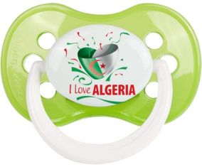 Me encanta argelia diseño 3 Clásico Verde Anatómico Lollipop
