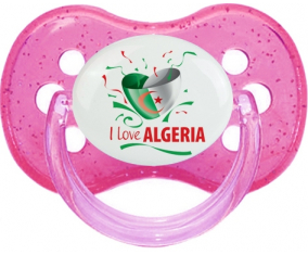 Me encanta argelia diseño 3 Cherry Lollipop Rosa lentejuelas