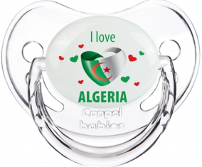 Me encanta argelia diseño 4 Clásico Transparente Fisiológico Lollipop