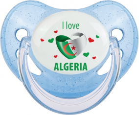 Me encanta el diseño argelino 4 Piruleta Fisiológica de Lentejuelas Azules