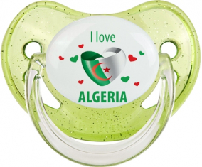 Me encanta argelia diseño 4 lentejuelas verde Physiological Lollipop
