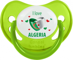 Me encanta argelia diseño 4 Fosforescente Verde Fisiológico Lollipop