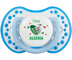 Me encanta argelia diseño 4 Sucette lovi dynamic fosforescente blanco-azul