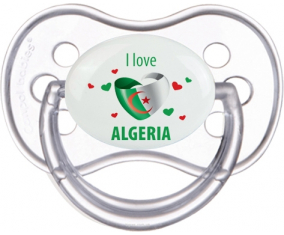 Me encanta argelia diseño 4 Clásico Transparente Anatómico Tetina