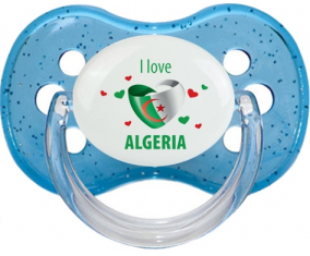 Me encanta argelia diseño 4 azul cereza lentejuelas Lollipop