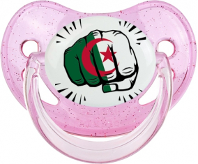 Bandera Argelia punch sucete fisiológico brillo brillo rosa
