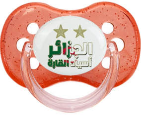 2 estrellas Argelia campeón africano Red Cherry Glitter Lollipop