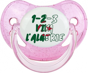 1 - 2 - 3 Viva Argelia Physiological Lollipop Rosa lentejuelas