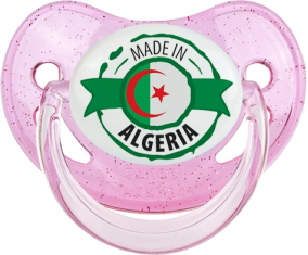 Hecho en Argelia diseño 2 Lentejuelas Tetina Rosa Tetina