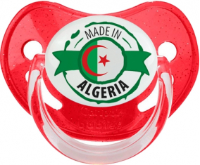 Hecho en Argelia diseño 2 Tetina Fisiológica Fisiológica Roja De Lentejuelas