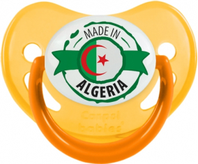 Fabricado en Argelia diseño 2 Tetina fisiológica Fosforescente amarillo