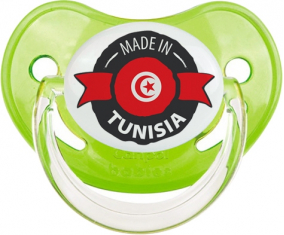 Hecho en Túnez diseño 1 con clásico suceto fisiológico verde nombre de pila
