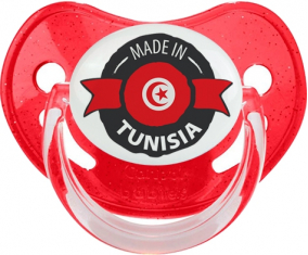 Hecho en Túnez diseño 1 con nombre de pila roja mejón suceto fisiológico