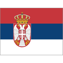 Bandera Oficial de Serbia, ideal para personalizar productos de bebé en chupete-bebe.com. ¡Haz que tu pequeño destaque!