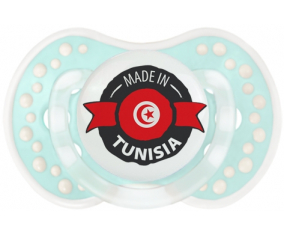 Hecho en Túnez diseño 1 con nombre de pila Tetine lovi dynamic Retro-turquesa-laguna clásico