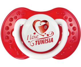 Me encanta Túnez diseño 1 Lollipop lovi dynamic Clásico Blanco-Rojo