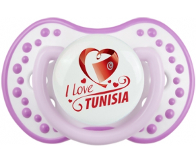 Me encanta Túnez diseño 1 Lollipop lovi dynamic Clásico White-Mauve