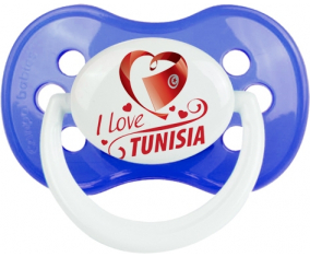 I love Tunisia diseño 1 : Chupete Anatómica personnalisée