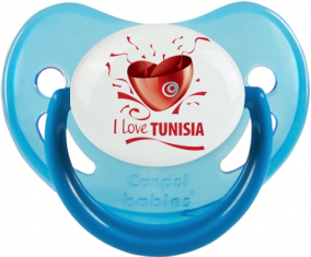 Me encanta Túnez diseño 2 Fosforescente Azul Fisiológico Lollipop