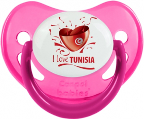 Me encanta Túnez diseño 2 Fosforescente Physiological Lollipop
