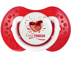 Me encanta Túnez diseño 2 Lollipop lovi dynamic Clásico Blanco-Rojo