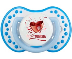 Me encanta Túnez diseño 2 lovi dynamic piruleta fosforescente blanco-azul