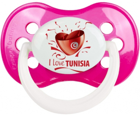 Me encanta Túnez diseño 2 Anatómica Lollipop Classic Dark Rose