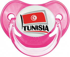 Bandera Túnez diseño 1 Sucete Fisiológico Rosa Clásica