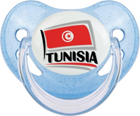 Diseño de bandera de Túnez 1 suceto fisiológico de lentejuelas azules