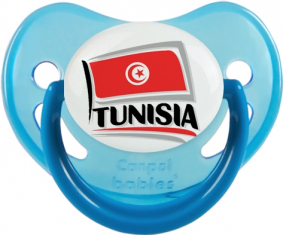 Túnez Diseño bandera 1 suceto fisiológico azul fosforescente