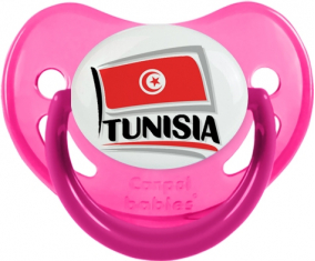 Túnez Bandera diseño 1 Sucete Fisiológico Fosforescente Rosa