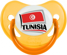 Diseño de bandera de Túnez 1 suceto fisiológico amarillo fosforescente