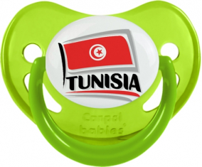 Túnez Bandera diseño 1 Suceto Fisiológico Fosforescente Verde