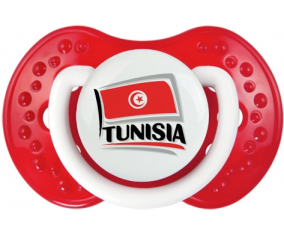 Bandera Túnez diseño 1 Tetine lovi dynamic Clásico Blanco-Rojo
