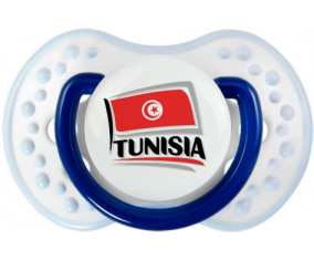 Bandera Túnez diseño 1 Tetine lovi dynamic clásico marino-blanco-azul