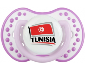 Bandera Túnez diseño 1 Tetine lovi dynamic Clásico White-Mauve